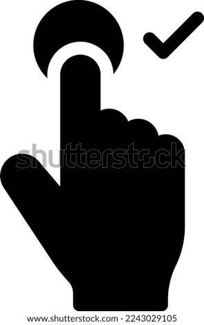 vote  Vector illustration on a transparent background. Premium quality symmbols. Glyphs vector icons for concept and graphic design.