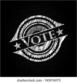 Vote written on a blackboard