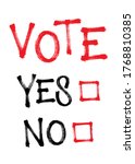 Vote yes or no. Make your choice. Vector illustration for election.