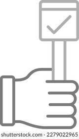 Vote Yes vector icon. Can be used for printing, mobile and web applications.