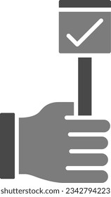 Vote Yes vector icon. Can be used for printing, mobile and web applications.