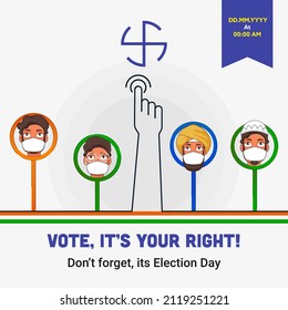 Vote Your Right Dont Forget Election Stock Vector (Royalty Free ...