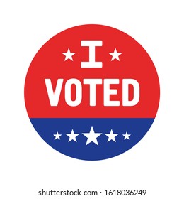 I Voted Sticker Vector. Elections & Voting