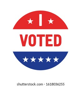 I Voted Sticker Vector. Elections & Voting