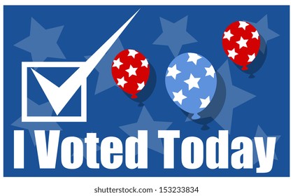 i voted today - Election Day Vector background