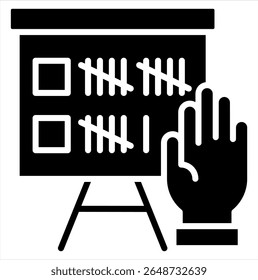 Elemento del icono del votante para el diseño