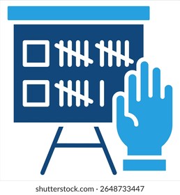 Elemento del icono del votante para el diseño