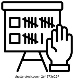 Elemento del icono del votante para el diseño