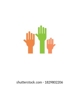 plantilla de diseño de icono de vector de electores
