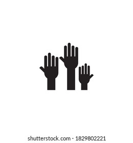 voters vector icon design template