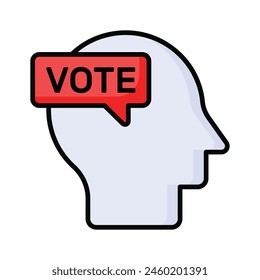 Consejo de votación Diseño de Vector aislado sobre fondo blanco