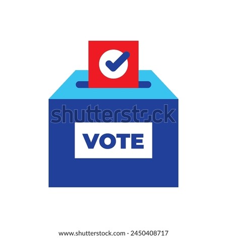 Voting ballot box icon. Election Vote concept