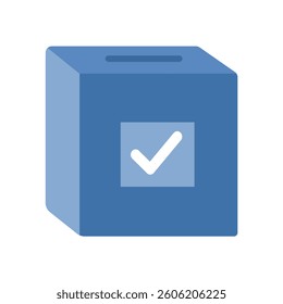 voting ballot box symbol vector sign isolated