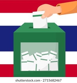 urna de votación, elecciones en Tailandia