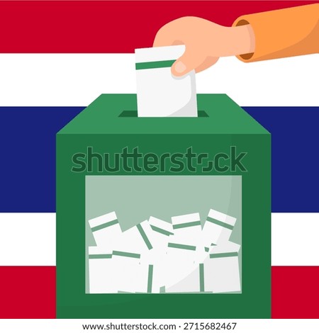 voting ballot box, Thailand elections