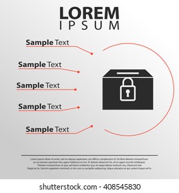 voting ballot icon. infographics template