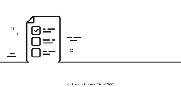 Symbol für die Abstimmungsstunde in der Zeitung. Wählen Sie das Kontrollliste-Zeichen. Symbol für öffentliche Wahlen. Minimaler Hintergrund der Illustration. Symbol für die Wahlurnen-Symbolmuster-Banner. White Web Template Konzept. Vektorgrafik