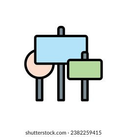 Voting Board Icon Vector Illustration
