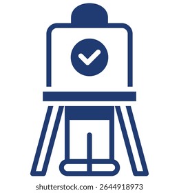 Elemento de ícone de cabine de votação para design