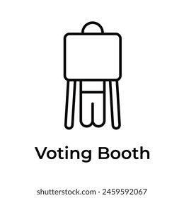 Voting booth vector design ready to use in websites and mobile apps