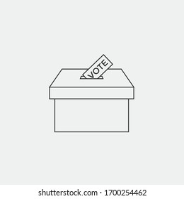 voting box elections vector icon democracy