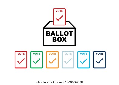 gráficos del cuadro de votación, sencillo y útil 