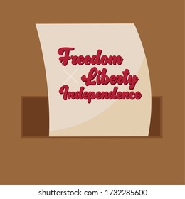 Voting box with message. Elections day - Vector