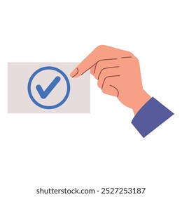 voting box and vote ballot isolated