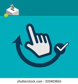 Voting concept - ballot box