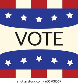 Voting concept by vote of Style flag usa.