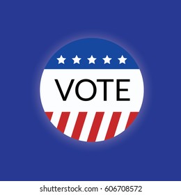 Voting concept by vote of Style flag usa.