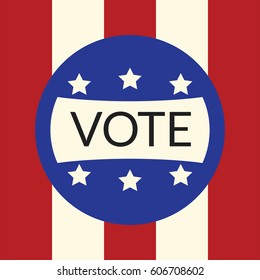 Voting concept by vote of Style flag usa.