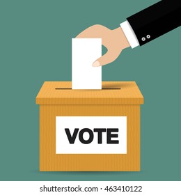 Voting concept in flat style