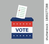 Voting concept. Presidential election. Vector illustration in flat style.