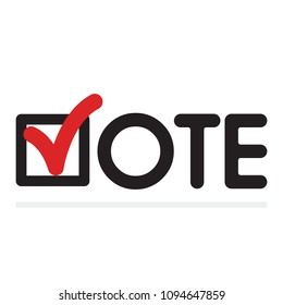 Voting concept. Voting symbols vector design. template Elections icons. check marks. 