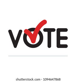 Voting concept. Voting symbols vector design. template Elections icons. check marks. 