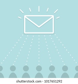 Voting and democracy concept. Flat design, vector illustration