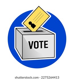 Voting election box. Icon for election. 