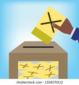 Voting and election ideas. Vector illustration, flat style design