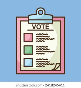 Voting Elections icon art for politics theme vector icon design art. Vote poll and promotion campaign