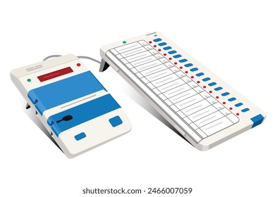 Equipos de votación, máquina de votación Electrónica EVM y unidad de control