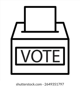 voting icon. Voting. Ballot box. General election. Polling station. vector illustration	