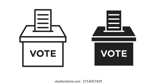 Icono de votación gráfico doodle, boceto, Ilustración vectorial de dibujo de contorno