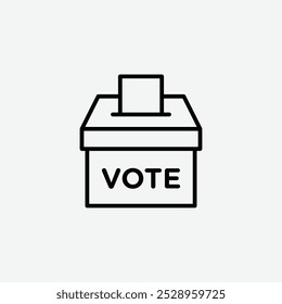 Icono de votación aislado en el fondo blanco.