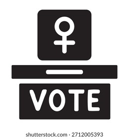 Voting-Symbol oder Logo einzeln Zeichen Symbol Vektorgrafik - hohe Qualität schwarzen Stil Vektorsymbole