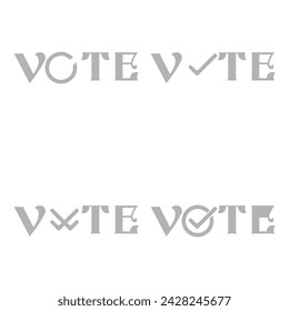 voting icon on a white background, vector illustration