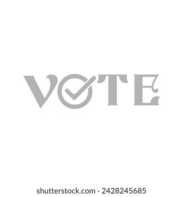 voting icon on a white background, vector illustration