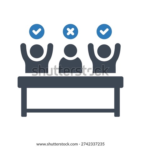 Voting icon. Opinion choice icon