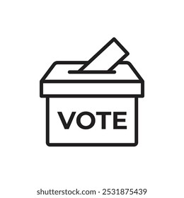 Voting icon Simple thin outline