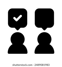 Voting Icon Vector Symbol Design Illustration